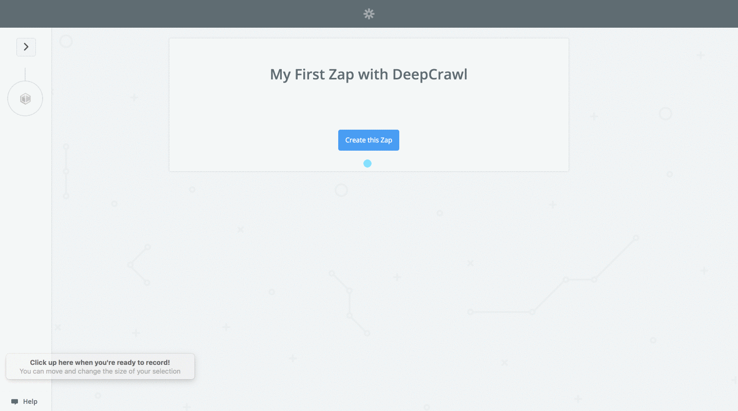 Screen recording of choosing the trigger in Zapier.